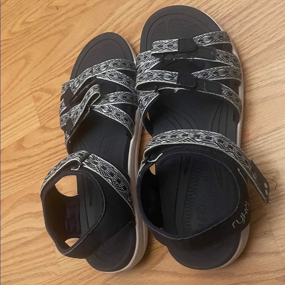 Navy Blue Ryka Savannah Strappy Sandals - Picture 4 of 4